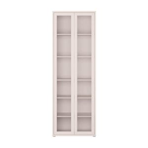 Showcase with 2 doors Alice, sand color 75X35X215CM