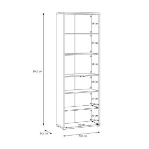 Showcase with 2 doors Alice, sand color 75X35X215CM