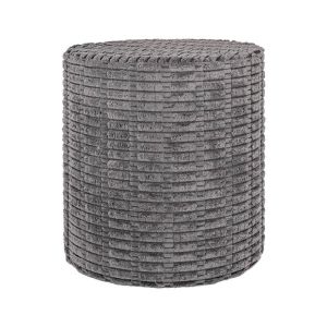 Decorative stool dark gray color 34X37CM
