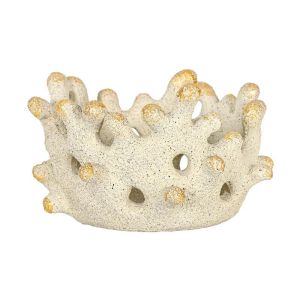 Decorative figure FL25843 white-gold color 23X23X13CM