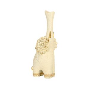 Decorative figure FL5107 elephant white-gold color 10X10X23CM