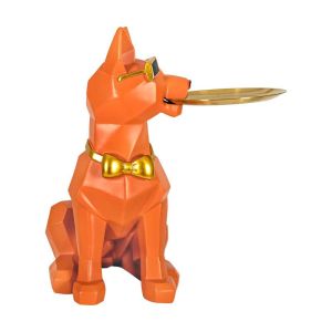 Decorative figure dog FL7701 yellow color 46X36X69CM
