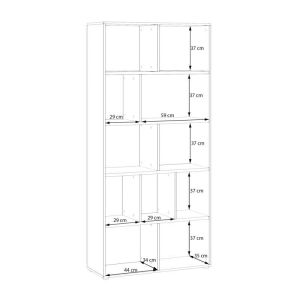 Aria Mauvella shelf, oak color, 94X35X197 cm