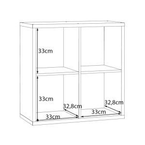 Montaro Artisan shelf, oak color 73X33X73CM