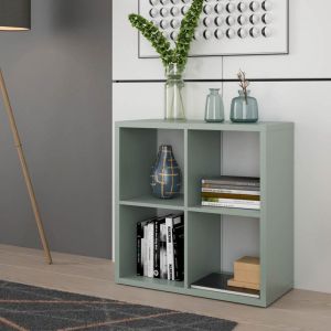 Montaro shelf, sage color, 73X33X73CM