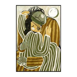 Painting on canvas FL50694 green-brown-white color 80X120CM