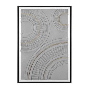 Картина върху платно с черна бежово-златисто 80X120СМ