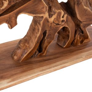 Конзолна маса Naturally масивно тиково дърво HM9357