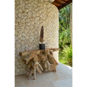 Конзолна маса Naturally масивно тиково дърво HM9370