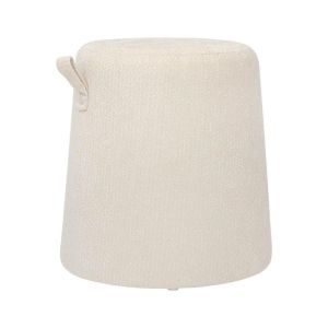 Round stool Orbis beige color 39X43CM