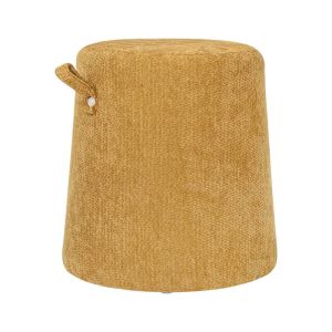 Round stool Orbis mustard color 39X43CM