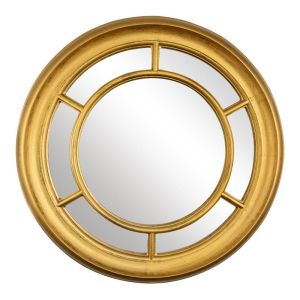 Round mirror FL2601 gold color 66cm