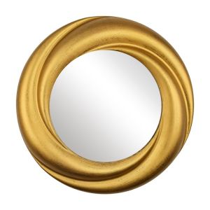Round mirror FL2801 gold color 71cm