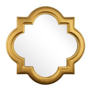 Round mirror FL3006 gold color 77cm
