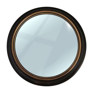 Round wall mirror FL2215 brown-gold color 64cm