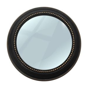 Round wall mirror FL716 brown color 74cm