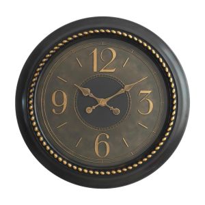 Round wall clock FL2798 brown-gold color 76X6CM
