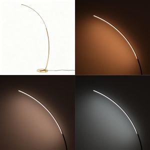 Archer LED metal lantern in gold color 70x28x165cm