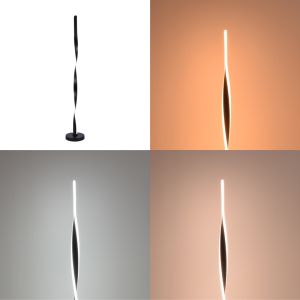 Jounko led metal lamp in black color D20x130cm