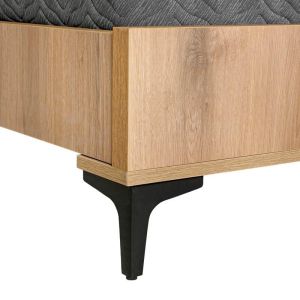 Легло Alicante натурален цвят канела дъб 130X210X110СМ (120X200)