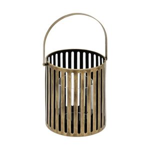 Метален фенер FL0263 златен 20X40СМ