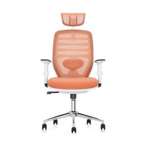 Office chair FL8036 light orange leather 64X64X120-128CM