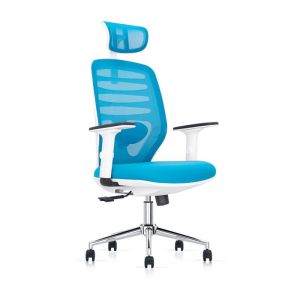 Office chair FL8036 light blue fabric 64X64X120-128CM