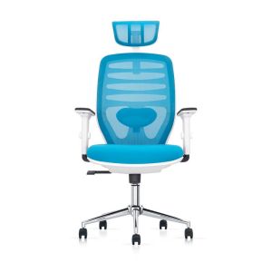 Office chair FL8036 light blue fabric 64X64X120-128CM