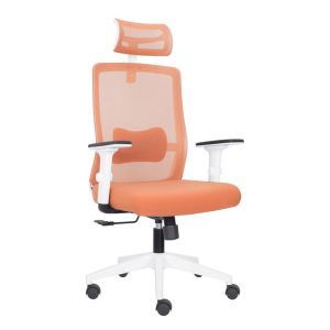 Office chair FL8067 light orange fabric 64X64X120-128CM