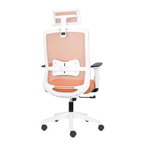 Office chair FL8067 light orange fabric 64X64X120-128CM
