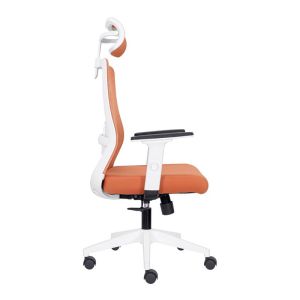 Office chair FL8067 light orange fabric 64X64X120-128CM