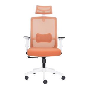 Office chair FL8067 light orange fabric 64X64X120-128CM