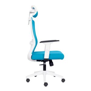 Office chair FL8067 light blue fabric 64X64X120-128CM