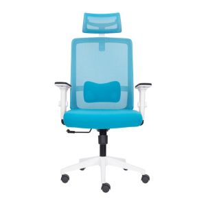 Office chair FL8067 light blue fabric 64X64X120-128CM