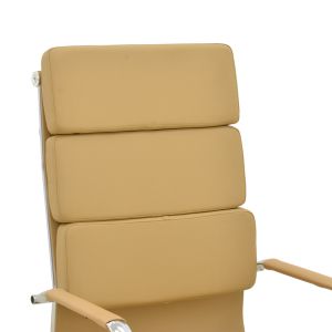 Office chair Tokyo with beige PU 55.5x52x108cm