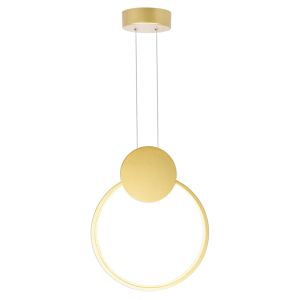 Chandelier Ganden led metal in gold color D26.5x20cm