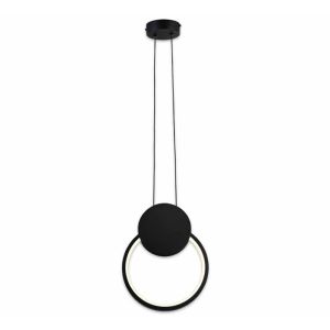 Ganden led metal chandelier in black color D26.5x20cm