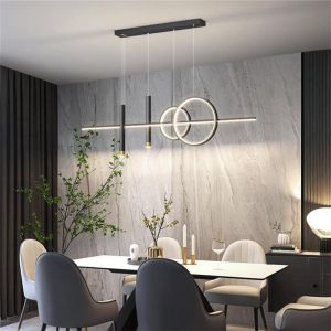 Chandelier Neron led black metal 100x25x26cm