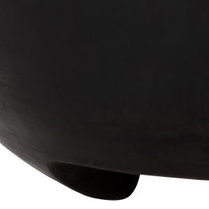 Помощна маса Pompu масивно дърво суар в черно D58x34hcm HM9794,02
