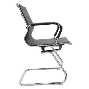 Visitor office chair Valter black eco-leather 55.5x52x95.5cm