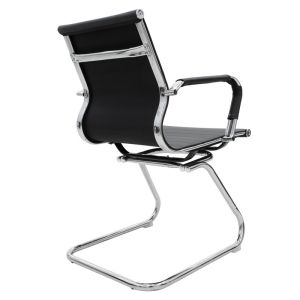 Visitor office chair Valter black eco-leather 55.5x52x95.5cm