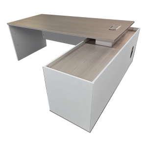 Professional corner desk Armadi Sonoma-white 200x90x75cm