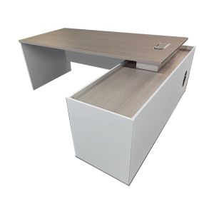 Professional corner desk Armadi Sonoma-white 200x90x75cm