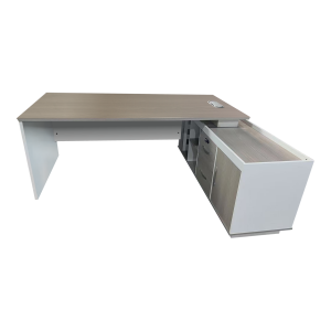 Professional corner desk Armadi Sonoma-white 200x90x75cm