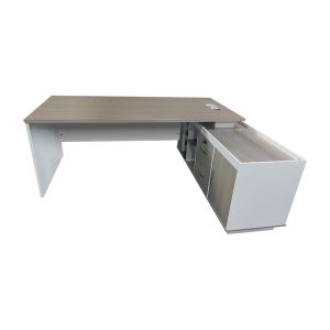 Professional corner desk Armadi Sonoma-white 200x90x75cm