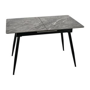 Extendable dining table FL8011 gray with marble color 120-150X70X75CM