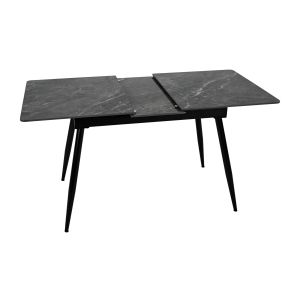 Extendable dining table FL8011 gray with marble color 120-150X70X75CM