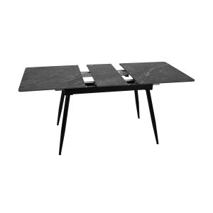 Extendable dining table FL8011 gray with marble color 120-150X70X75CM