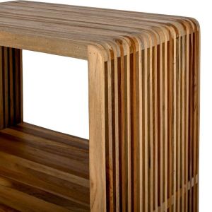 Shelf Gaia brown color 54X35X116CM