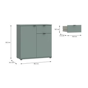 Скрин с чекмеджета Firenze цвят Sage 80X34X83СМ